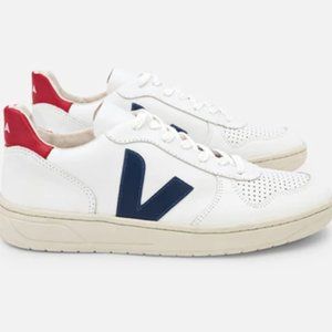 VEJA + NET SUSTAIN V-10 leather sneakers